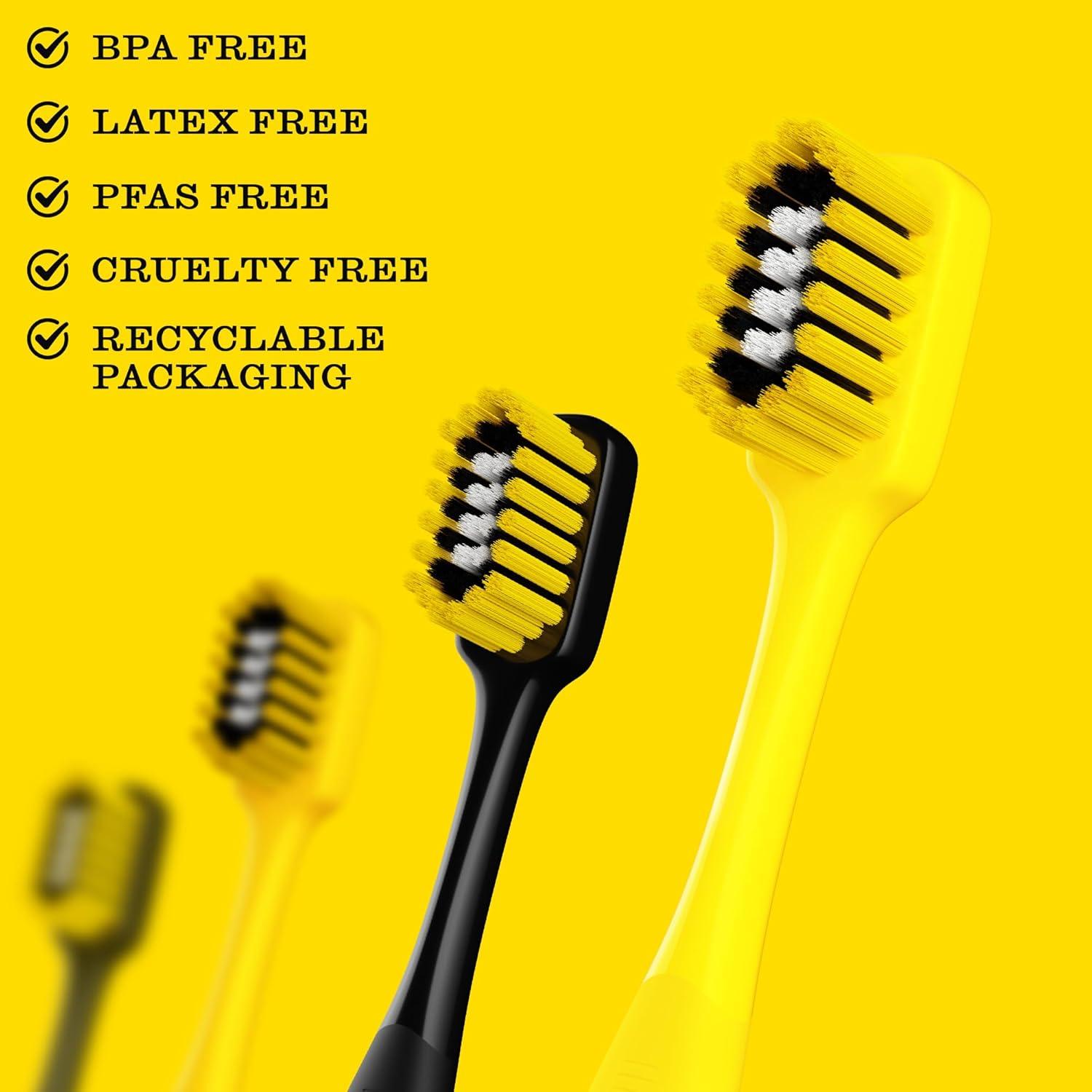 image:imageTWICE Soft Stadium Bristle Toothbrush Innovative 3Tier Soft Bristles That Helps Remove Plaque by Hugging to Teeth amp Gums for a Deep Clean 2 Count2 Count