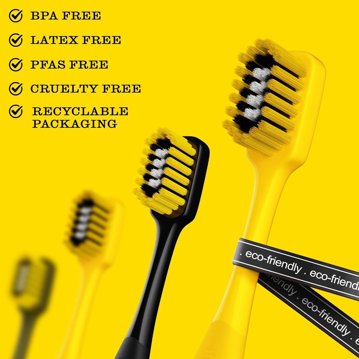 image:imageTWICE Soft Stadium Bristle Toothbrush Innovative 3Tier Soft Bristles That Helps Remove Plaque by Hugging to Teeth amp Gums for a Deep Clean 2 Count2 Count Pack of 4