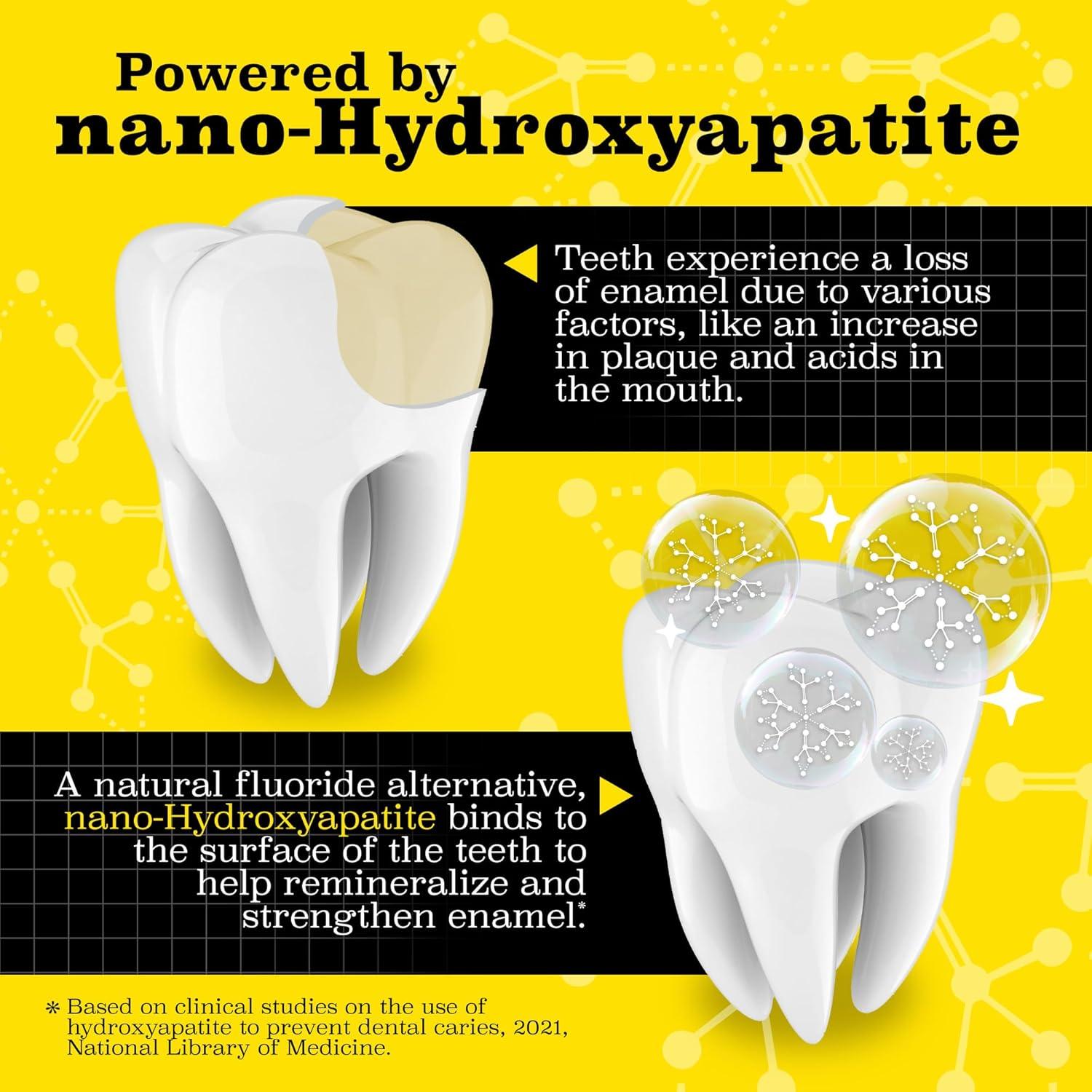image:imageTwice NanoHydroxyapatite Toothpaste FluorideFree Helps Remineralize Teeth Freshens Breath amp Activated Charcoal for Teeth Whitening ICY Mint 34 oz Pack of 334 Fl Oz Pack of 3